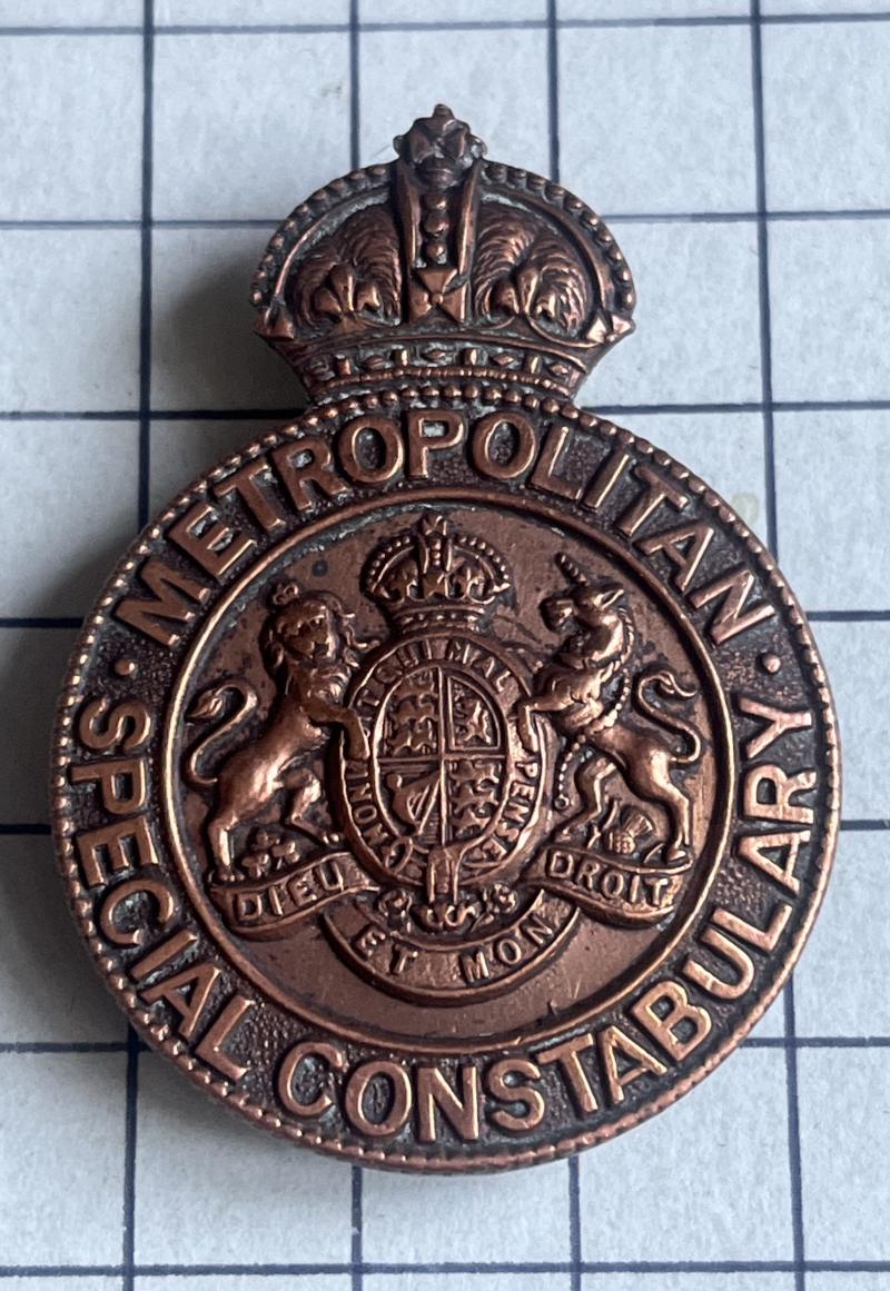 cWW1 Metropolitan Special Constabulary Police Constable Badge
