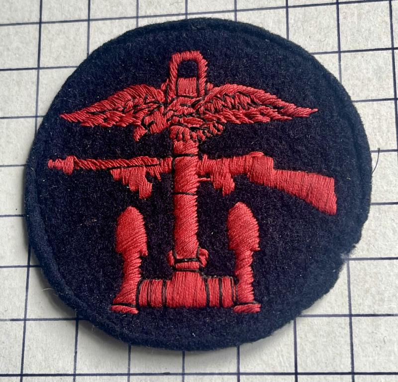 WW2 Commando Special Forces 'Round' Version of the Combined Operations Embroidered Formation Designation Sign Flash