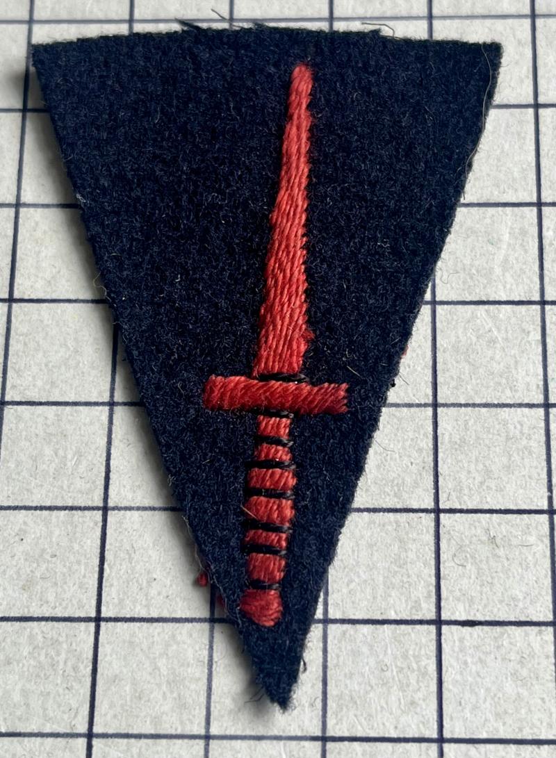 c1945 WW2 Royal Marines (RM) Commando Brigade Group Badge Patch