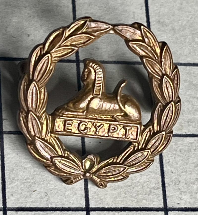 Gloucestershire Regiment Brass Back Cap Badge