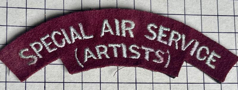 c1954-56 21st Special Air Service (SAS) Artists Rifles Shoulder Title Badge