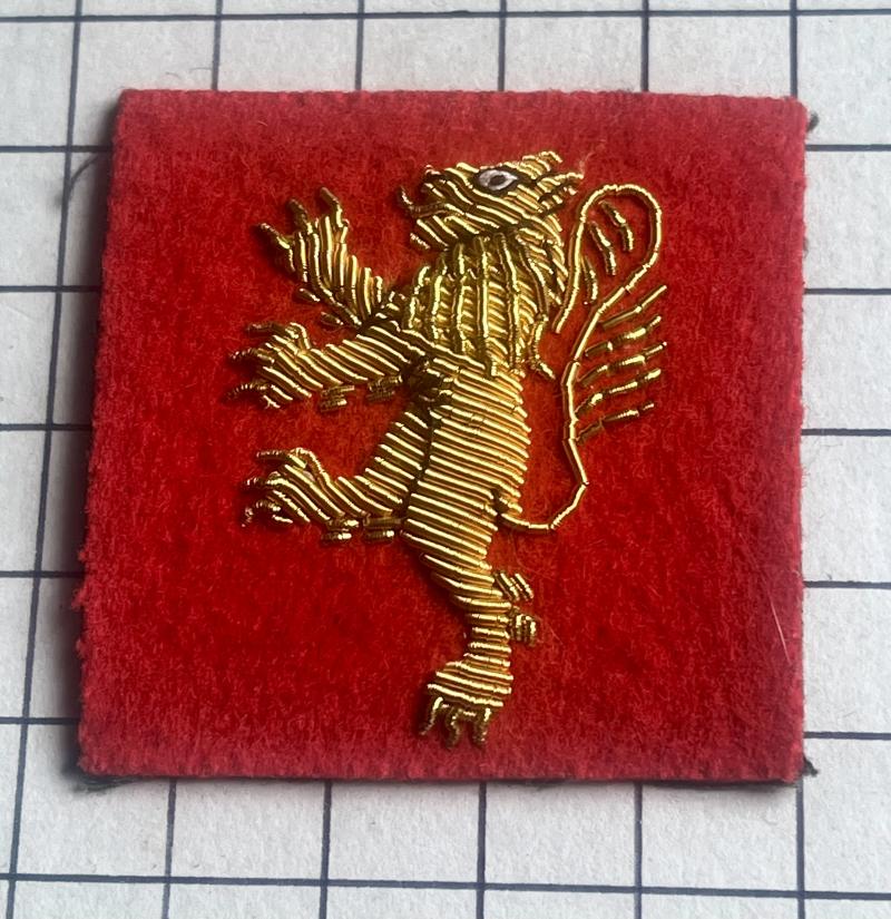Manchester University OTC Officer's Wire Embroidered Cap Badge