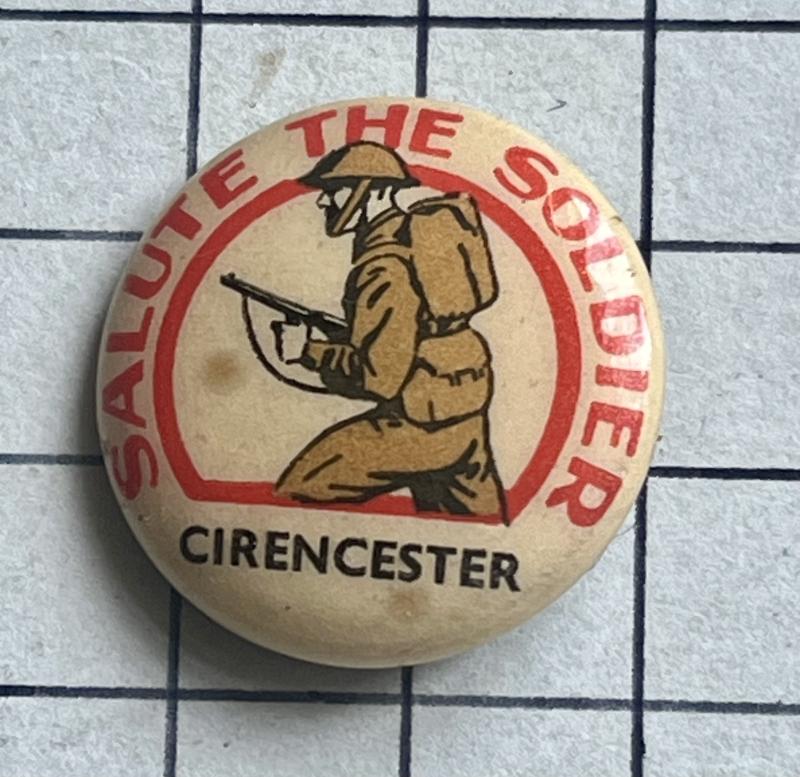 cWWII Cirencester Gloucestershire Salute the Soldier Week Fundraising Badge