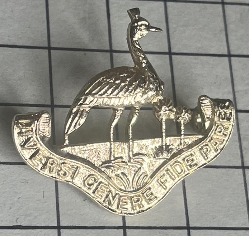 c1952- 64 Northern Rhodesia Regiment Anodised Aluminium Rhodesian Collar Badge