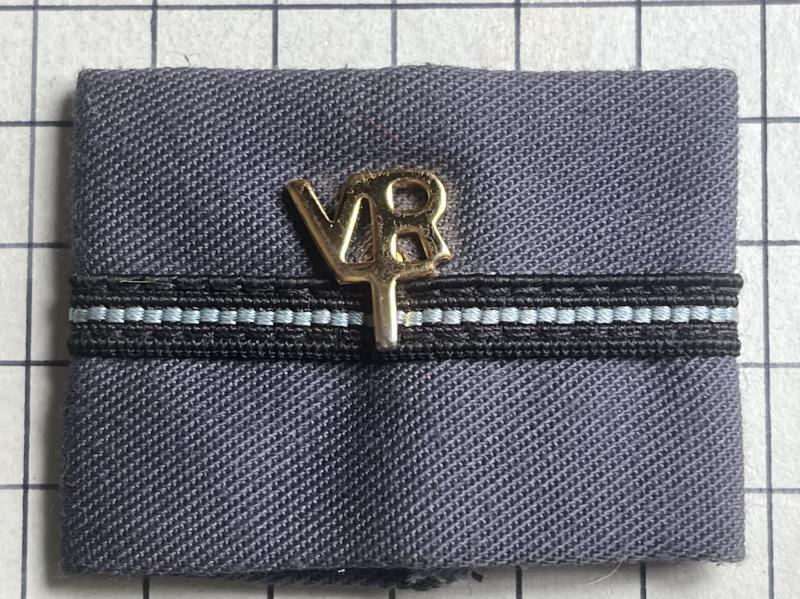Cold War era Pilot Officer Volunteer Reserve (VR) Rank Slip-On Rank Tab Badge