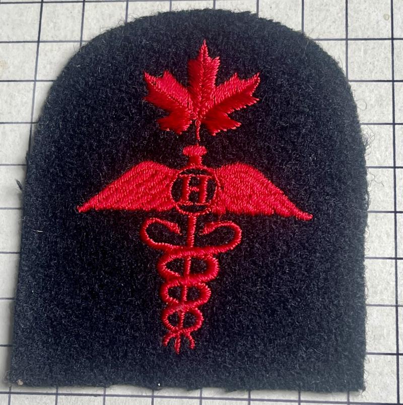 c1953-68 Royal Canadian Navy (RCN) Hygiene (H) Specialist Trade Medical Patch Badge