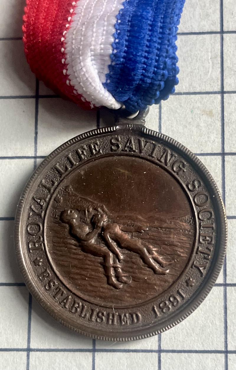 c1935 Bronze Medal Royal Life Saving Society (RLSS) to D. PATERSON