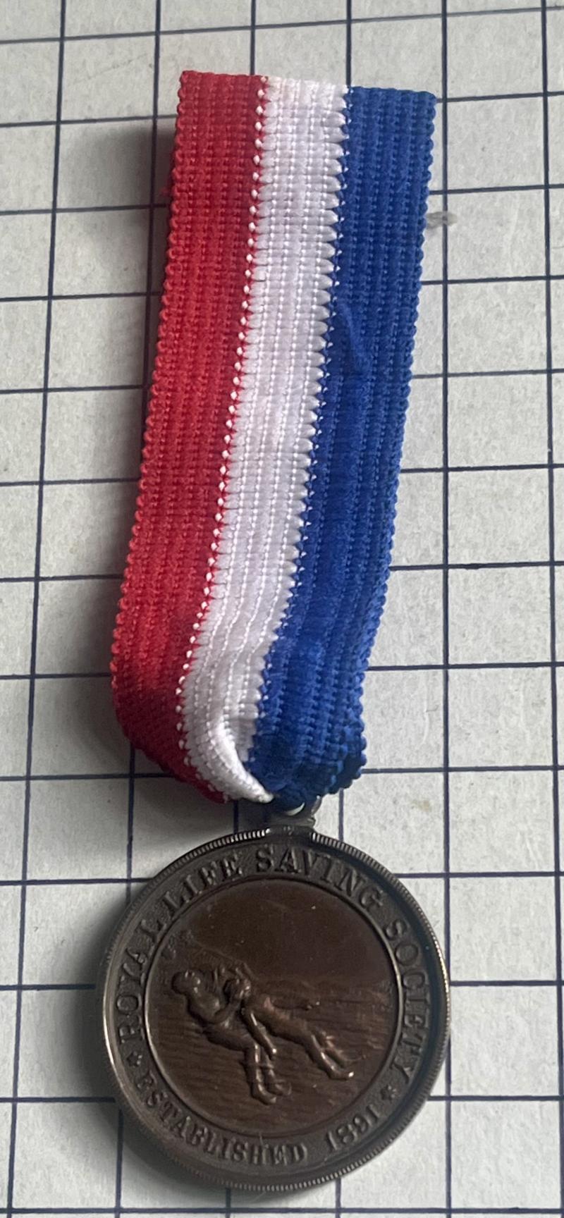 c1935 Bronze Medal Royal Life Saving Society (RLSS) to D. PATERSON