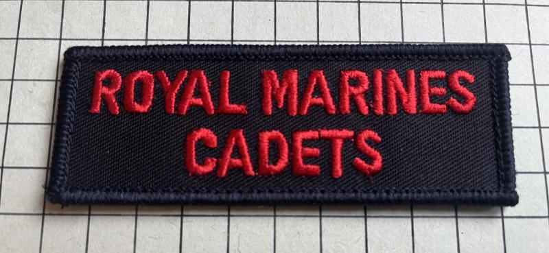 Royal Marines Cadets (RMC) Cloth Shoulder Title Badge patch