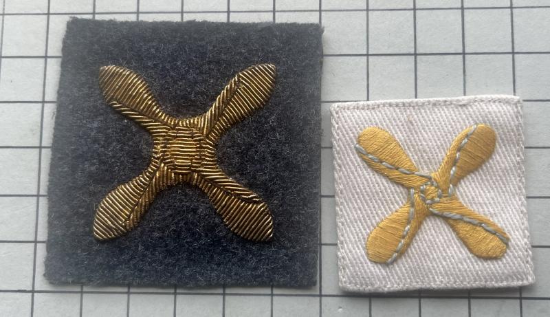 Pre-2005 Royal Air Force (RAF) Musician Junior Technician Bandsman Badge Rank Patch