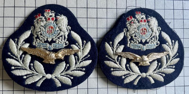 Cold War Era Royal Air Force (RAF) Master Aircrew Warrant Officer Rank Badges