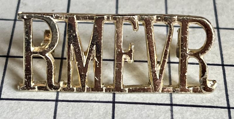 c1952-1966 Royal Marine Forces Volunteer Reserve (RMFVR) Anodised Aluminium Shoulder Title Badge