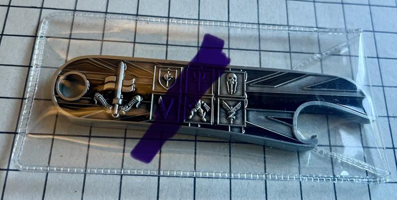 c2023 Special Boat Service All Sqn Pattern Bottle Opener Challenge Coin