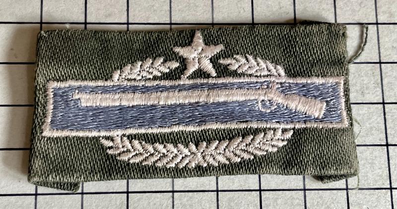 US Vietnam War Era Cloth Combat Infantry Badge (CIB) 2nd Award Star Patch