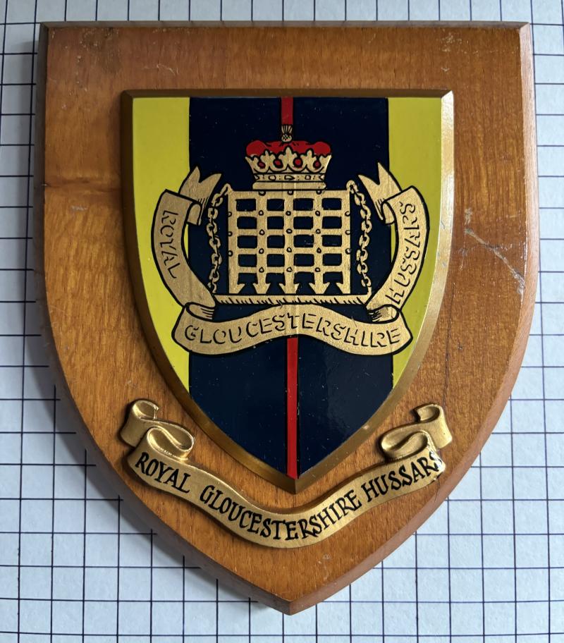 Vintage Royal Gloucestershire Hussars Regiment (RGH) Wall Plaque