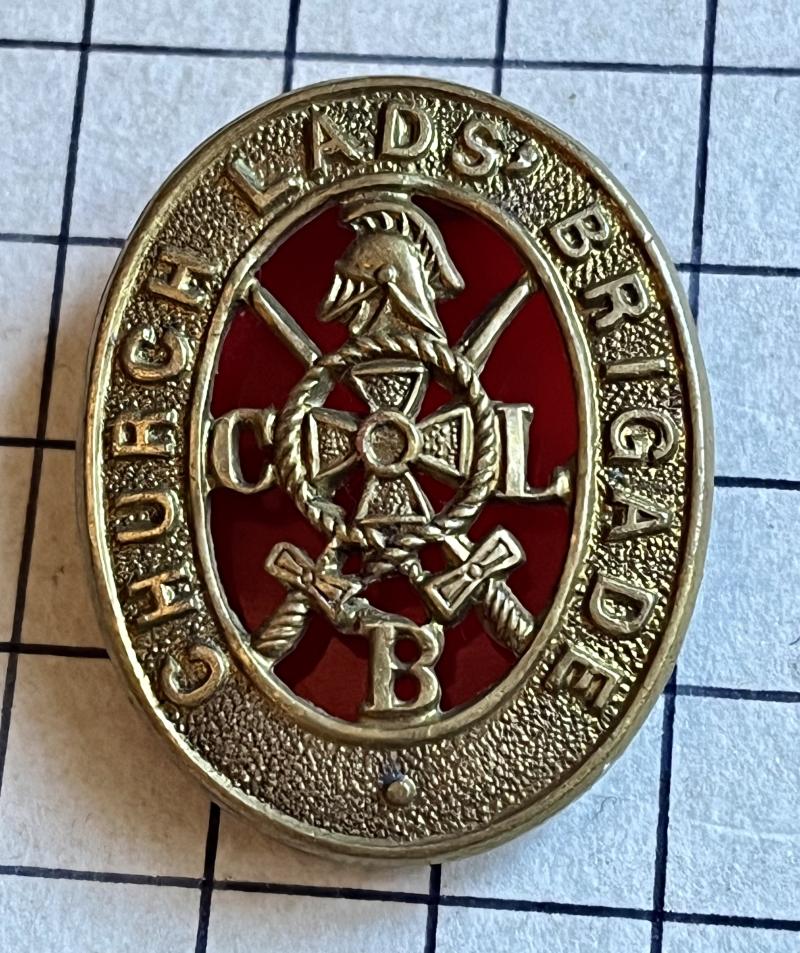 Church Lads Brigade (CLB) Brass Vintage Cap Badge