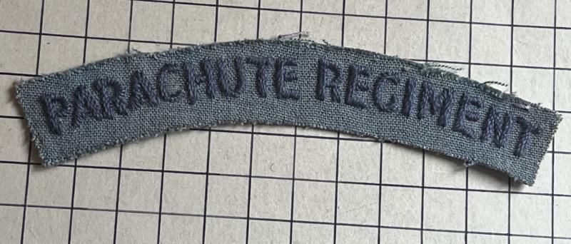 cWW2, Parachute Regiment Cloth Shoulder Title Patch Badge