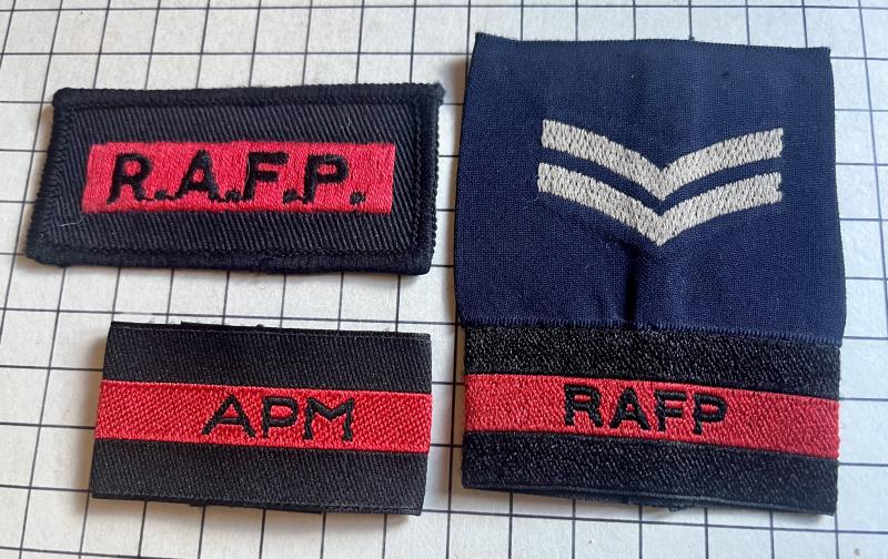Assistant Provost Marshall (APM) RAF Police Shoulder Title Badges