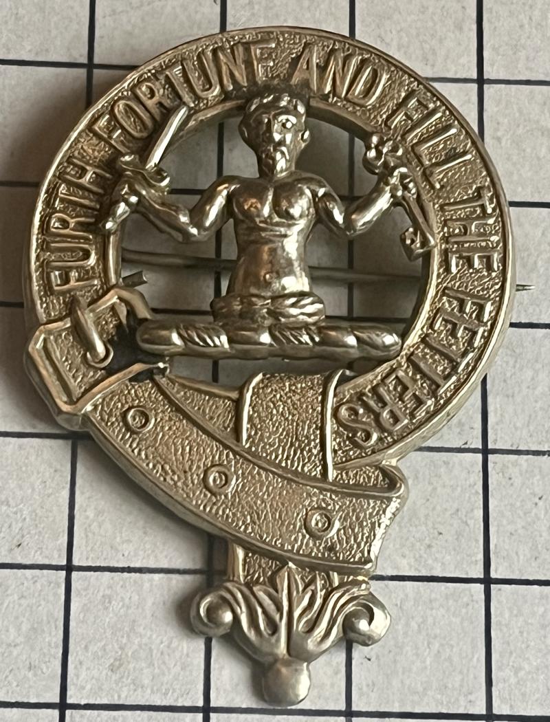 Vintage Military Scottish Clan Murray of Atholl Kilt Badge Scotland Private Army