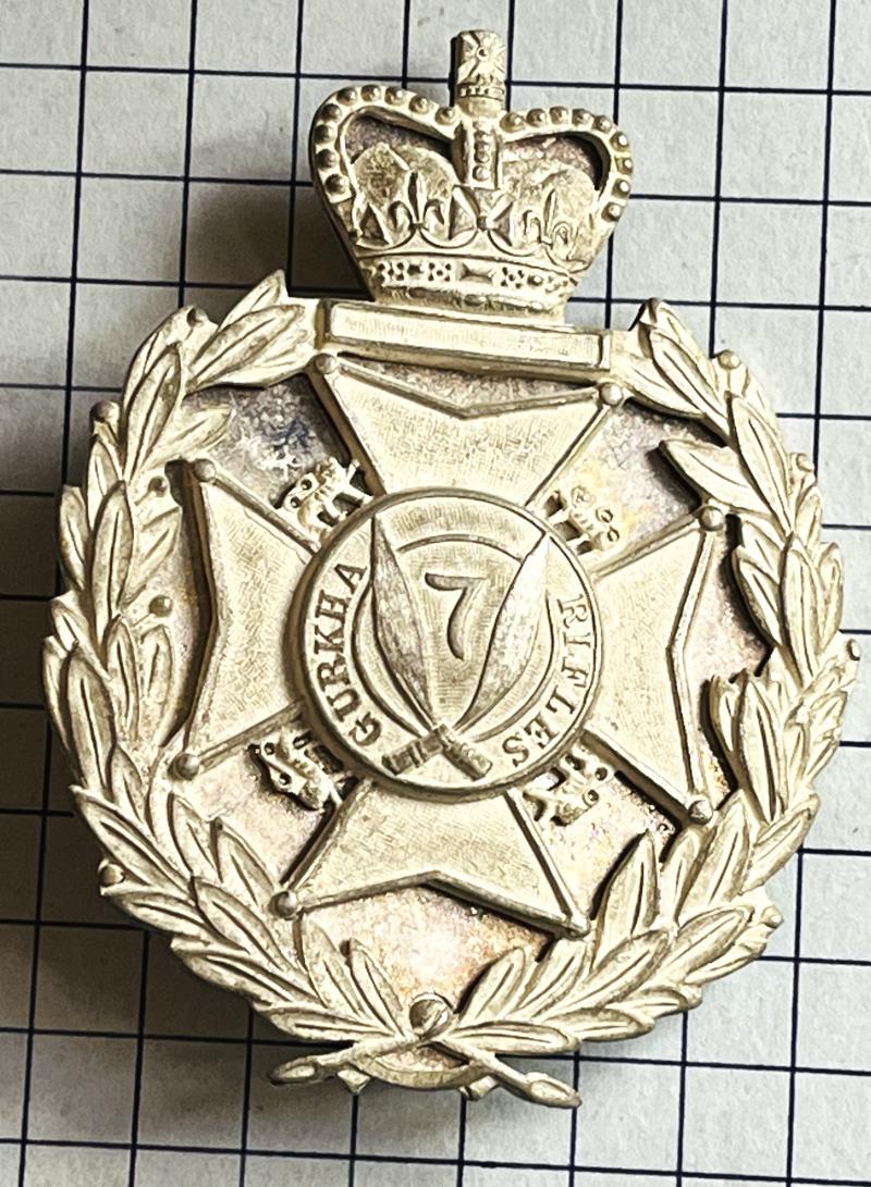 c1953-59 EIIR 7th (Duke of Edinburgh’s Own) Gurkha Rifles Officers Cross Belt / Pouch Badge