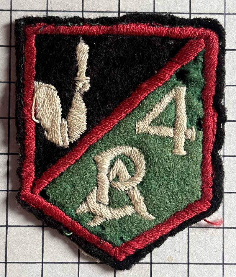 Vintage Irish Defence Force 4th Garrison Military Police Company Unit Patch Badge
