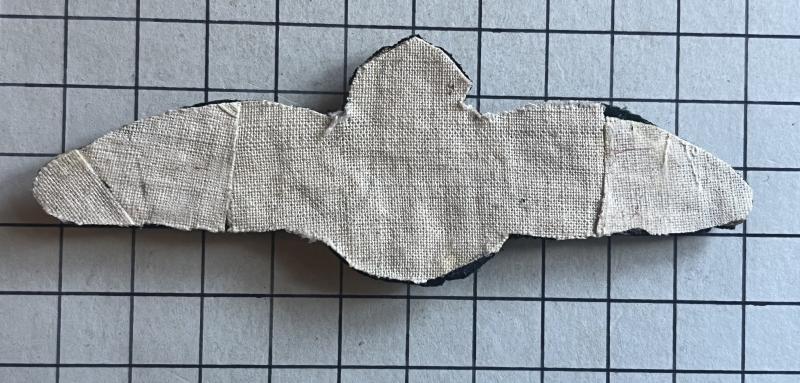c1912-18, WW1 Royal Flying Corps (RFC) Pilot Bullion Cloth Wing Badge