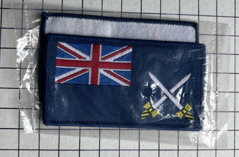 c2000s Royal Logistic Corps (RLC) Pair of Maritime Ensign Cloth Patches