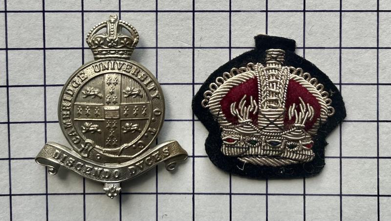 Cambridge University Officers Training Corps (OTC) College Cap Badge & Rank Crown