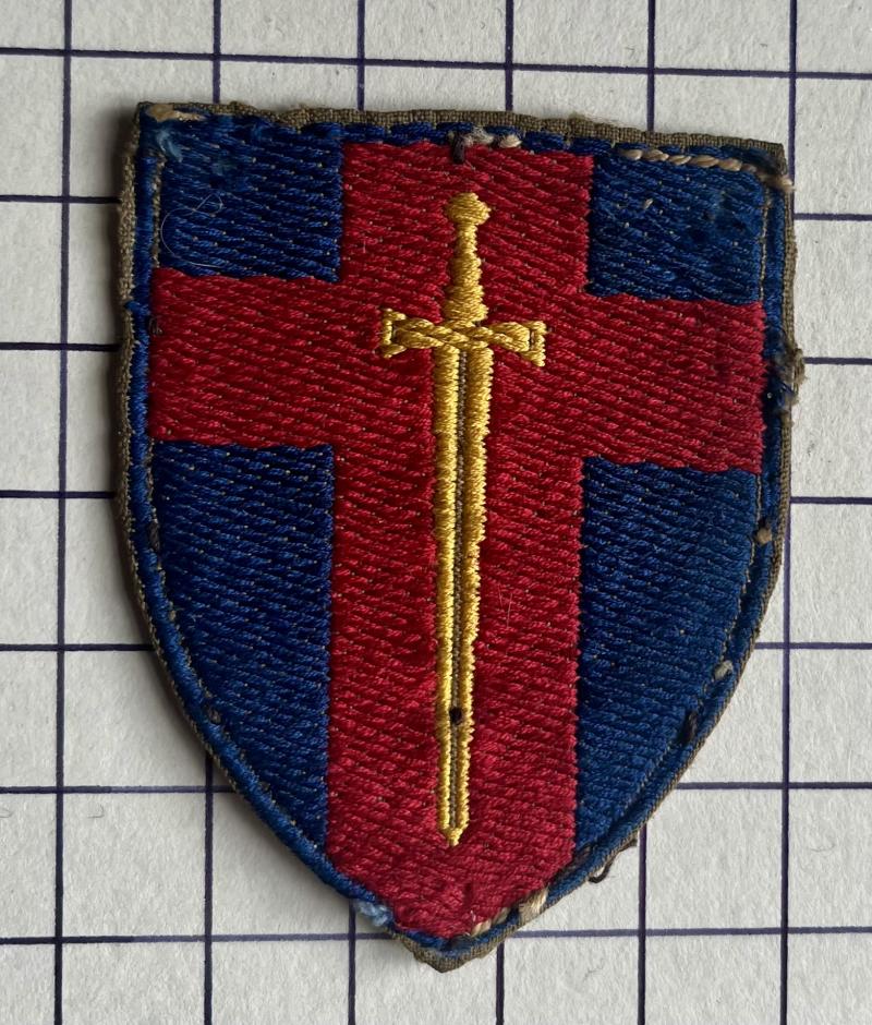 c1947 British Rhine Army Troops Formation Sign Brabant Weave Patch