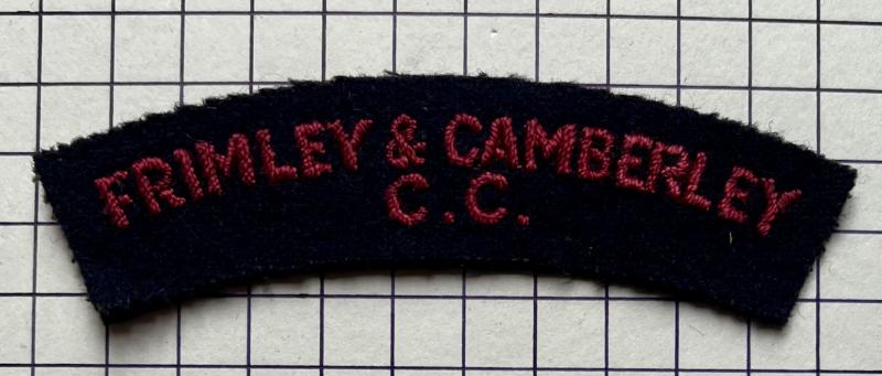 Frimley & Camberley Cadet Corps (FCCC) Cloth Shoulder Title