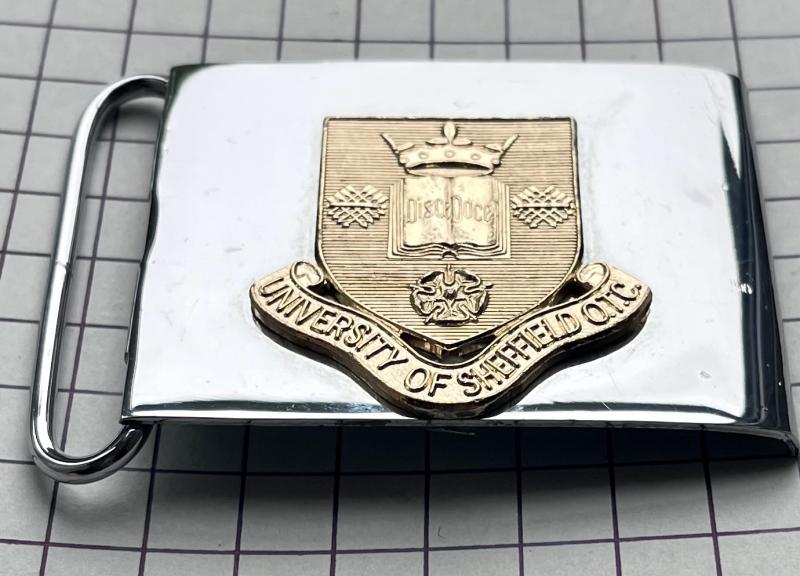 University of Sheffield Yorkshire Officer Training Corps (OTC) Anodised Belt Buckle Badge