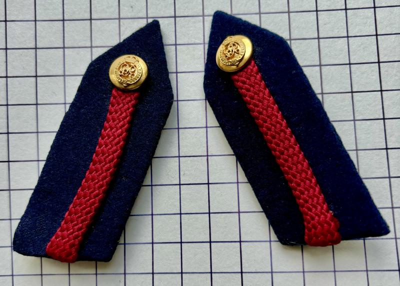 cWW1 Pair of Departmental & Administrative Staff Officer Gorget Patch Rank Badges