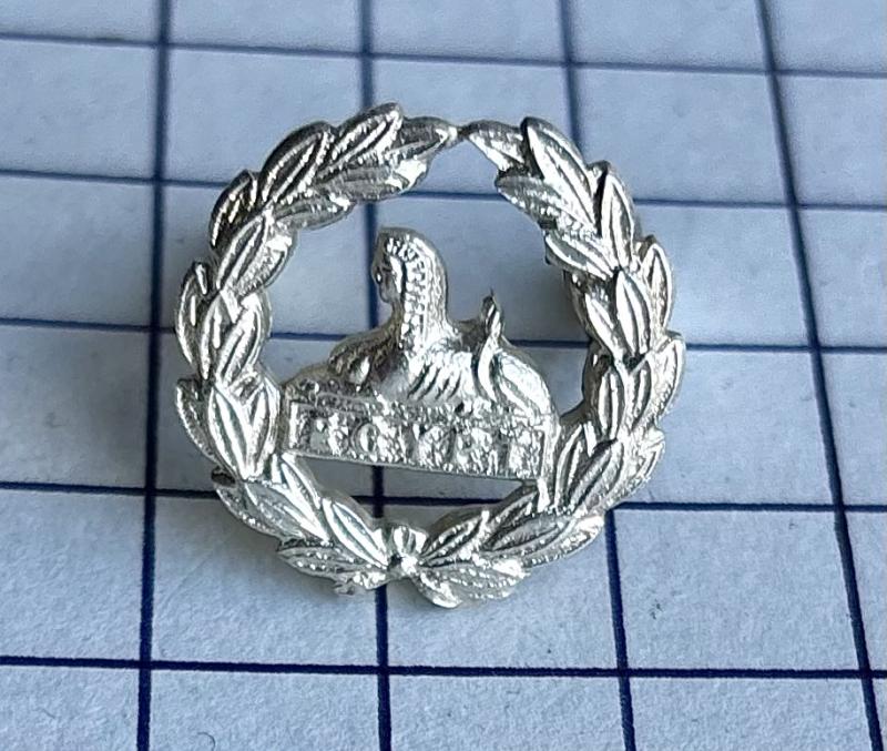 c1948-68 Wessex Brigade Silver Officer & Warrant Officer's Back Cap Badge