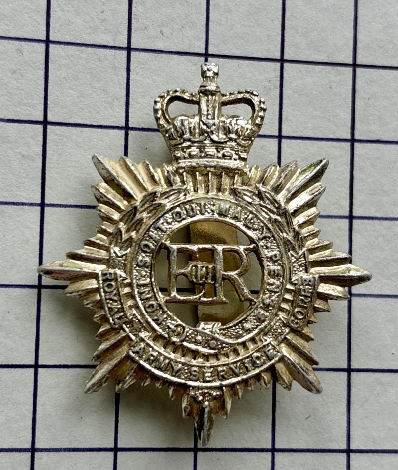 c1952-65 Royal Army Service Corps (RASC) R A Hughes Anodised Aluminium Cap Badge