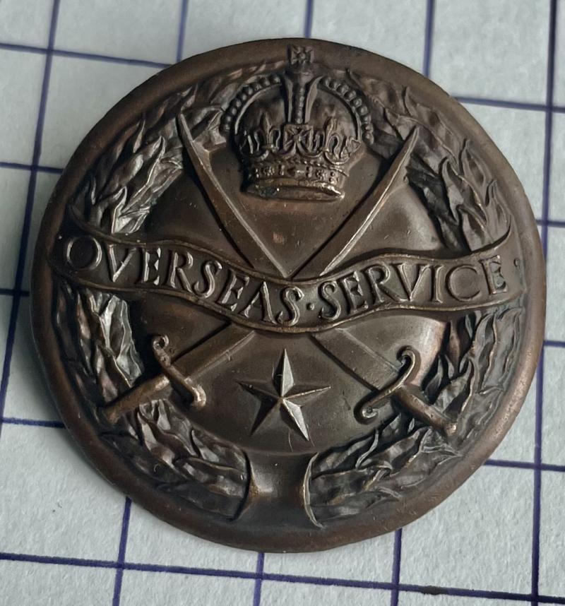 WW2 Indian Overseas War Service Badge