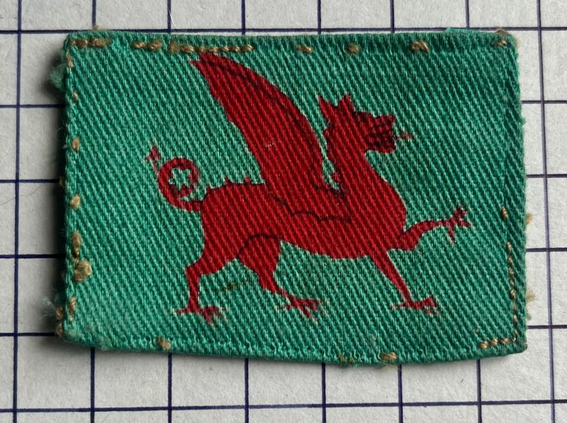 South Wales District (Western Command) Cloth Printed Formation Sign Badge