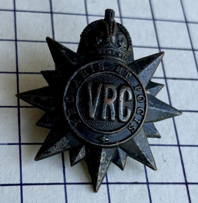 cWWII Victoria Rifles of Canada (VRC) Regiment Cap Badge