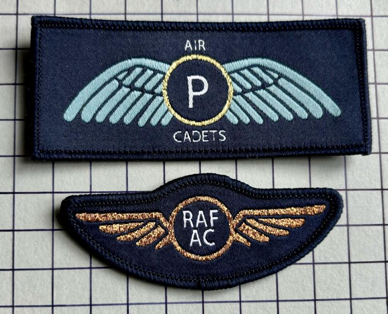 c2020s Royal Air Force (RAF) Air Cadet 'Bronze' Pilot Wing and ATC Pilot's Brevet