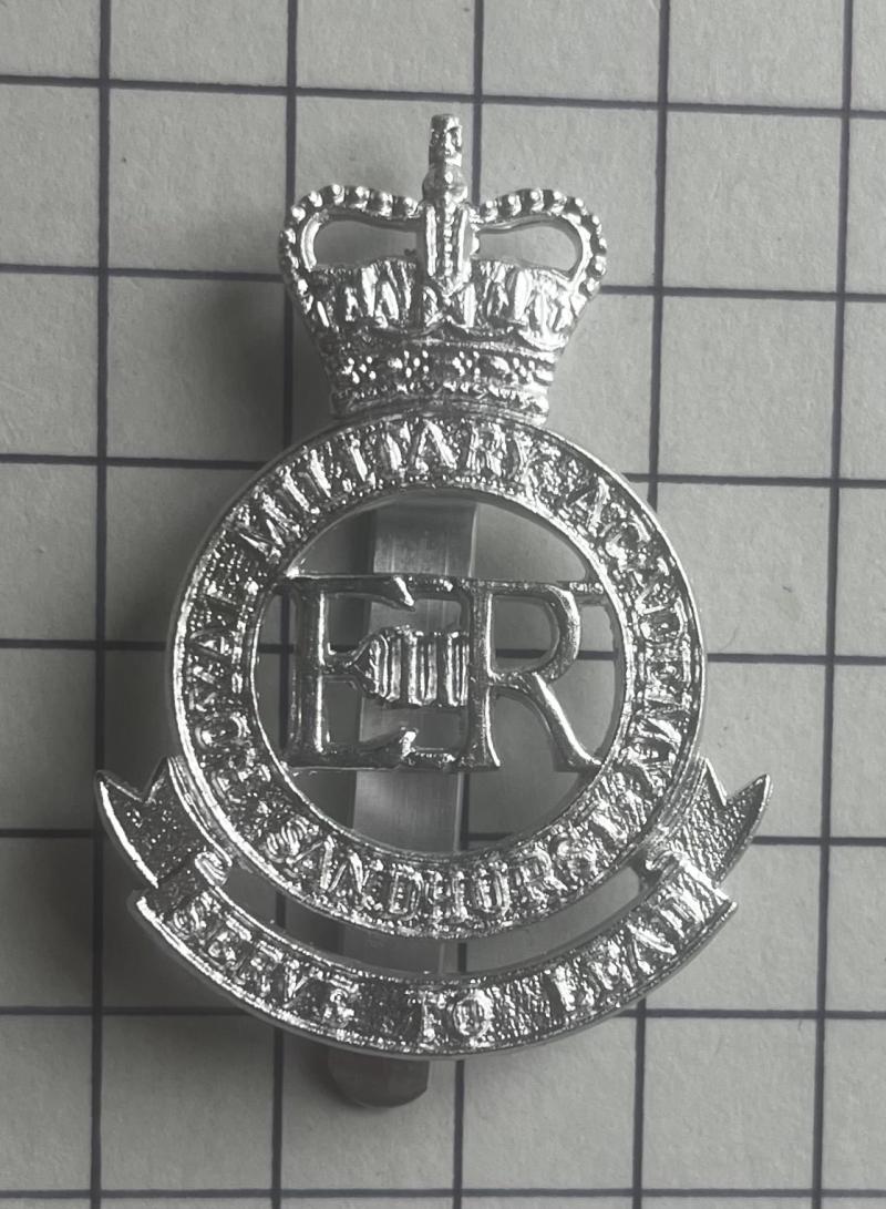 Royal Military Academy Sandhurst (RMAS) Officer Cadet Anodised Aluminium Cap Badge Firmin