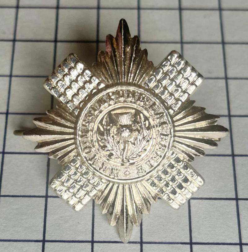 Scots Guards Anodised Aluminium Cap Badge Gaunt