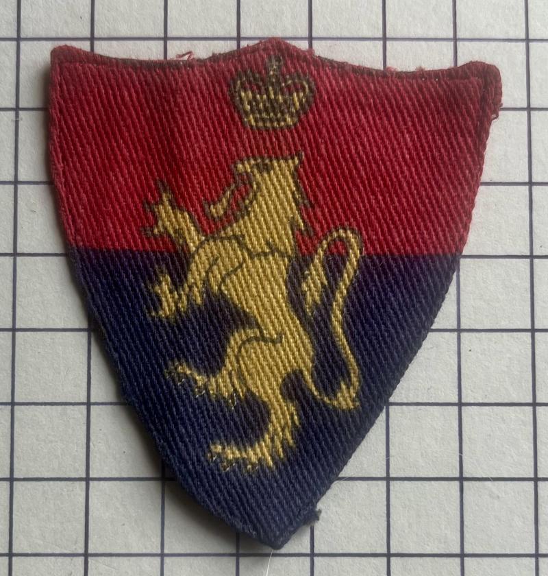 c1953 General Headquarters (GHQ) Middle East (ME) Land Forces Printed Formation Sign Badge