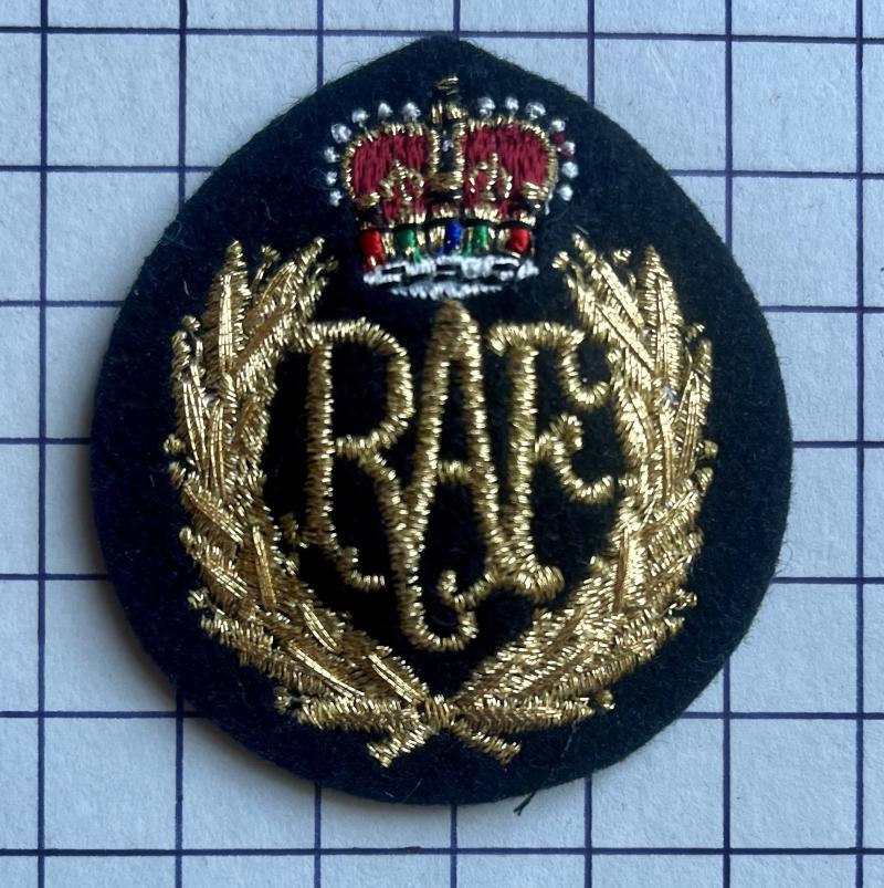 Royal Air Force (RAF) No1 Dress Cloth Cap Badge