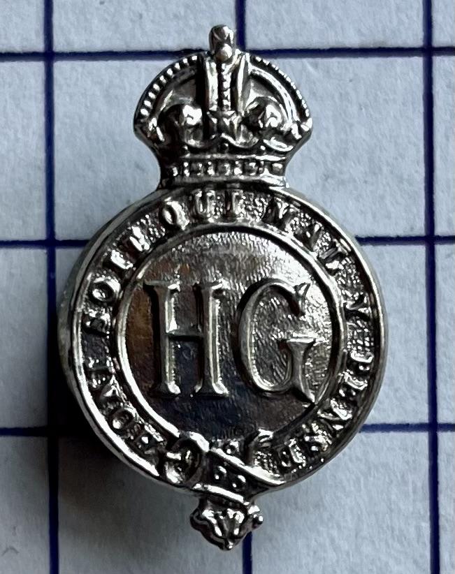 2nd Phase c1953 Home Guard (HG) Mufti Lapel Badge