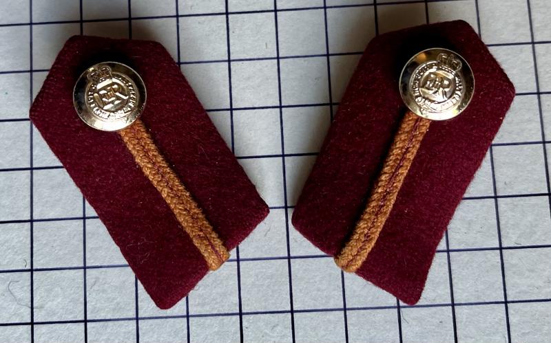 Pair of Royal Army Medical (RAMC) Staff Officer Gorget Patch Rank Badges