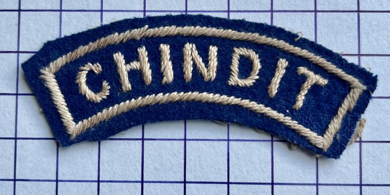 c1943-45 Chindits Special Forces Cloth Shoulder Title