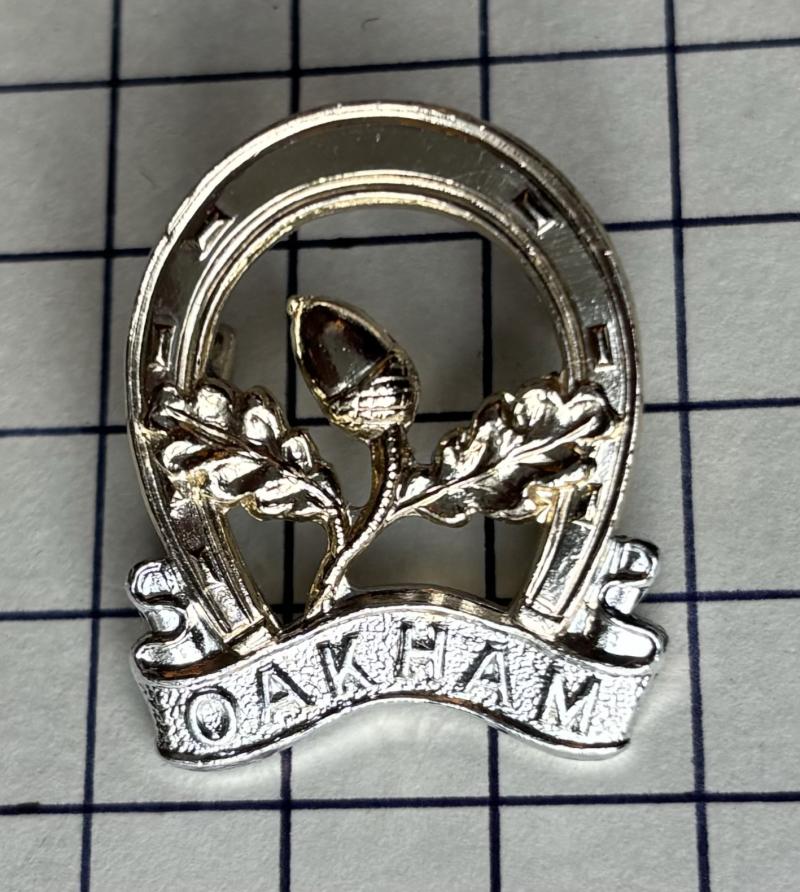 Oakham School Rutland Combined Cadet Force (CCF) Anodised Aluminium Cap Badge