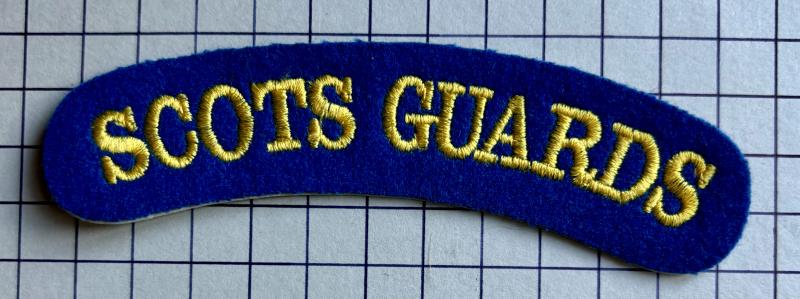 c1980s Scots Guards (SG) Shoulder Title Badge for No2 Dress