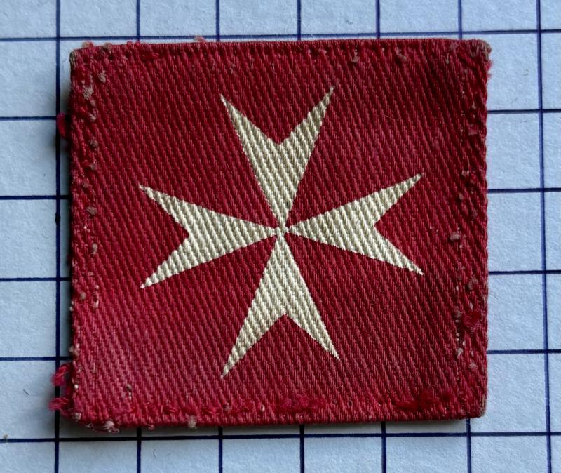 c1952 British HQ Malta Garrison Printed Formation Sign Badge