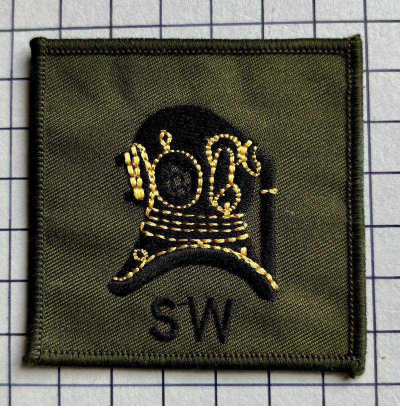 Combat Royal Engineers (RE) Diver Trade Badge Shallow Water (SW)