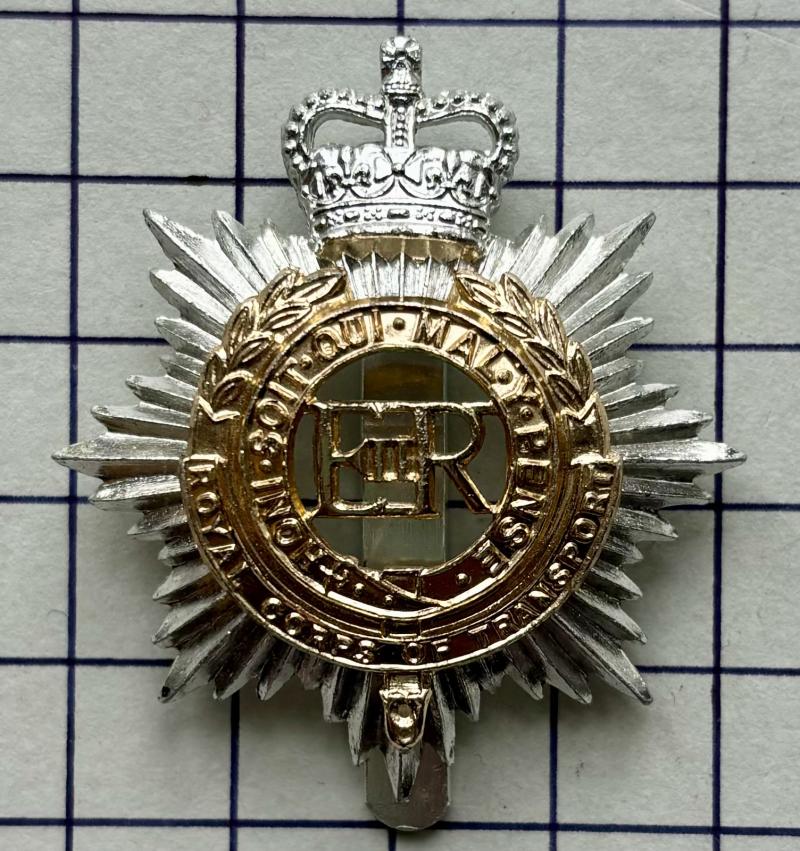 c1965-93 Royal Corps of Transport (RCT) Anodised Aluminium Staybrite Cap Badge Gaunt